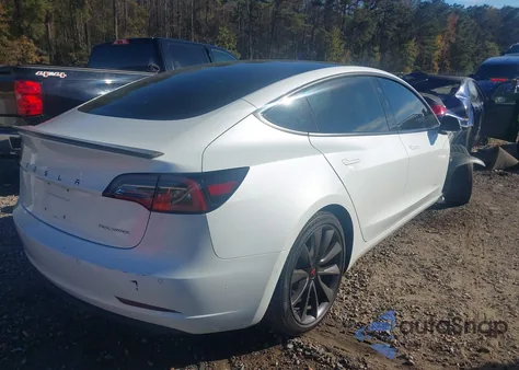 2018 Tesla Model 3 Long Range/Performance from USA, damaged, VIN 5YJ3E1EB8JF185822